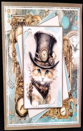 Steampunk Kittens Mini Page Kit  by Margarette Blakeborough
