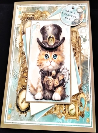 Steampunk Kittens Mini Page Kit  by Margarette Blakeborough