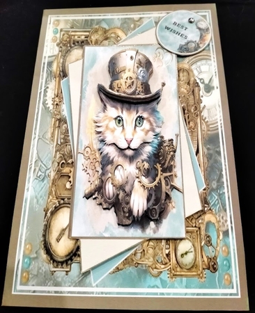 Steampunk Kittens Mini Page Kit  by Margarette Blakeborough