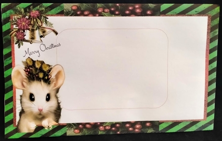Happy Kris Mouse 02 - 3D Decoupage kit + Insert & Gift Tag by Margarette Blakeborough
