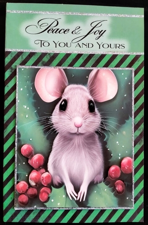 Happy Kris Mouse 05 - 3D Decoupage kit + Insert & Gift Tag by Margarette Blakeborough