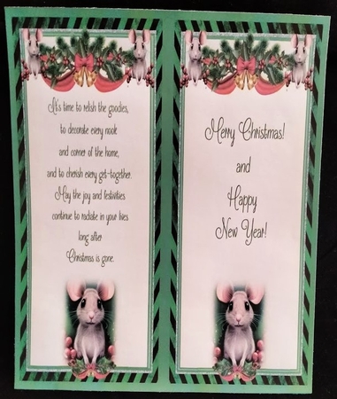 Happy Kris Mouse 05 - 3D Decoupage kit + Insert & Gift Tag by Margarette Blakeborough