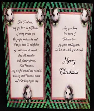 Happy Kris Mouse 12 - 3D Decoupage kit + Insert & Gift Tag by Margarette Blakeborough