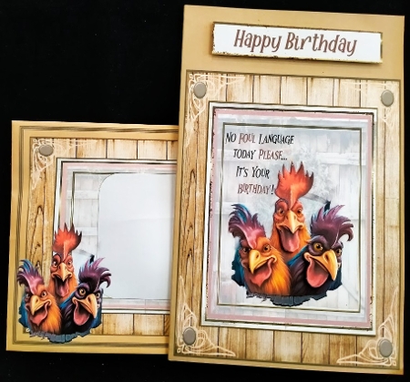 No Foul Language Please birthday 7x7ins kit with bookmarks by Margarette Blakeborough