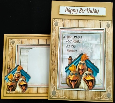 No Foul Language Please birthday 7x7ins kit with bookmarks by Margarette Blakeborough