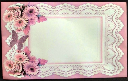 All Occasions 7 x 7 Pink Floral Card by Margarette Blakeborough