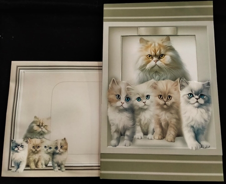 cat and kittens by Margarette Blakeborough