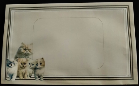 cat and kittens by Margarette Blakeborough
