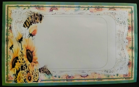 Sunflower sentiment panel card front by Margarette Blakeborough