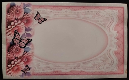 All Occasions Dahlia Flowers 7 x 7 Shaped Card by Margarette Blakeborough