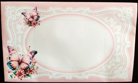 All Occasions Breast Awareness Butterfly 7 x 5 Card by Margarette Blakeborough