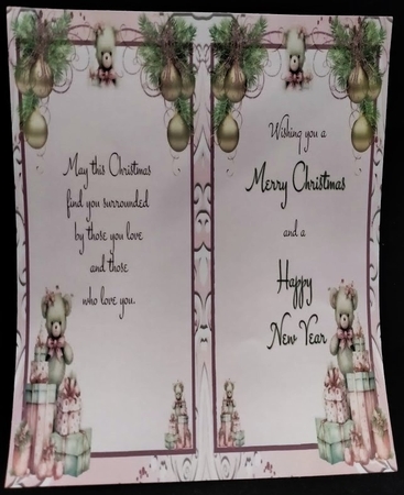 4 Pretty Pinky Dreams Christmas With Animals & Presents 8x8 Mini Kit by Margarette Blakeborough