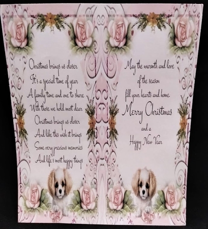 4 Pretty Pinky Dreams Christmas With Animals & Presents 8x8 Mini Kit by Margarette Blakeborough
