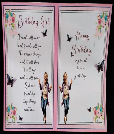 7x7 Magnificent birthday wishes choice of two mini kit by Margarette Blakeborough
