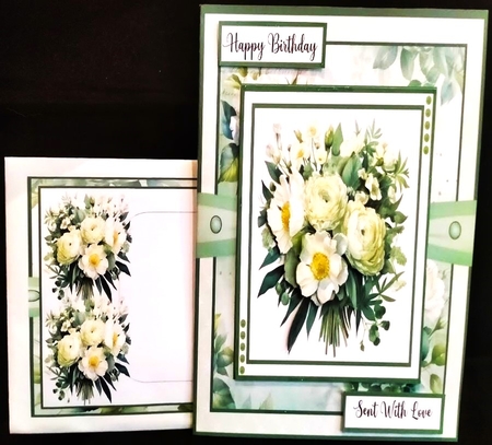 Elegant Blooms 8x8 Quick Card Bumper Kit by Margarette Blakeborough