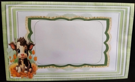8x8 Mini Kit, Gorgeous Autumn Cow by Margarette Blakeborough