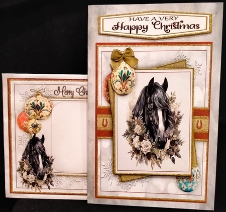 Christmas Horses Bumper Kit-2 by Margarette Blakeborough