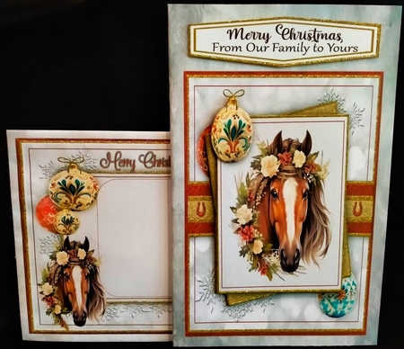 Christmas Horses Bumper Kit-2 by Margarette Blakeborough