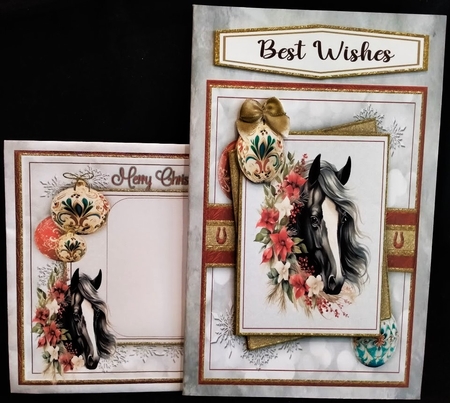 Christmas Horses Bumper Kit-2 by Margarette Blakeborough