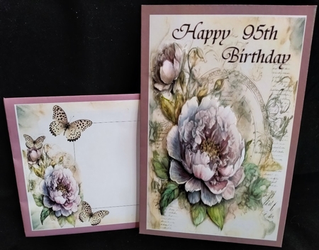 Shabby Lilac Peony Card Toppers by Margarette Blakeborough