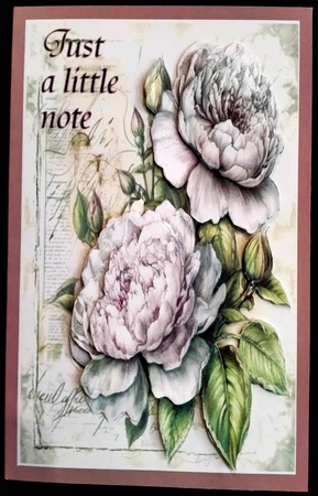 Shabby Lilac Peony Card Toppers by Margarette Blakeborough