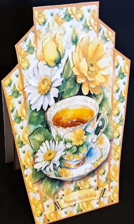 Cuppa Tea Deco Card by Margarette Blakeborough