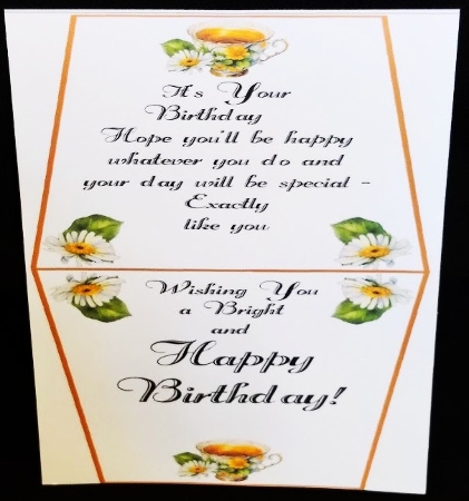 Cuppa Tea Deco Card by Margarette Blakeborough