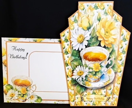 Cuppa Tea Deco Card by Margarette Blakeborough