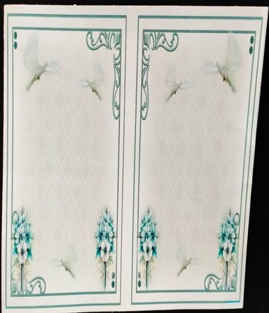 8x8 Blue Cross Sympathy Collection  by Margarette Blakeborough