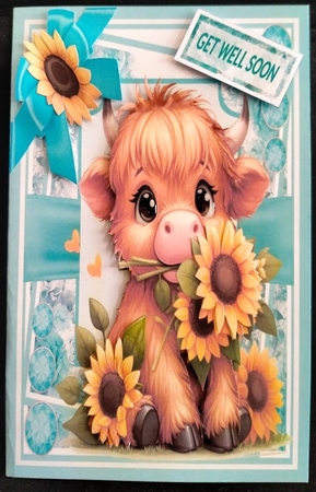 SUNFLOWER CUTIES / HARMONY HIGHLAND CALF by Margarette Blakeborough