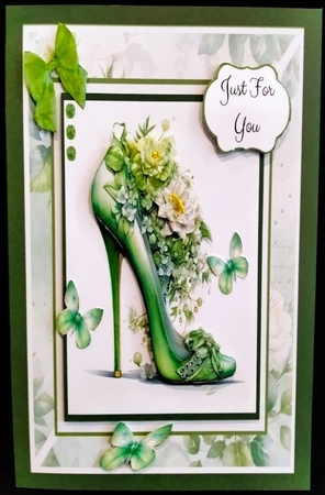 Elegant Heels Green by Margarette Blakeborough