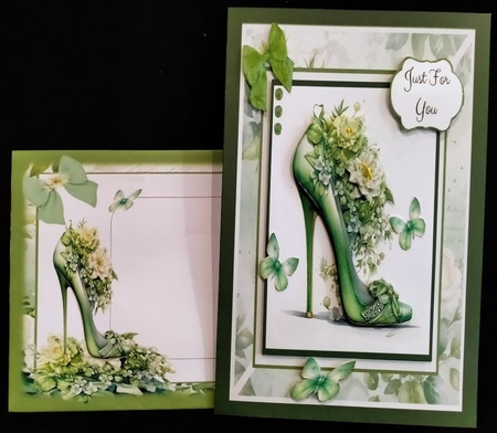 Elegant Heels Green by Margarette Blakeborough