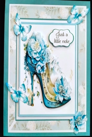 Elegant Heels Blue by Margarette Blakeborough