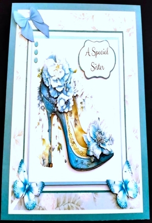 Elegant Heels Blue by Margarette Blakeborough