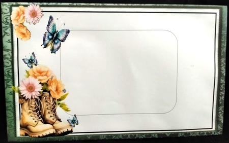 Special Friend 4 - 6x6 inch card front with decoupage by Margarette Blakeborough