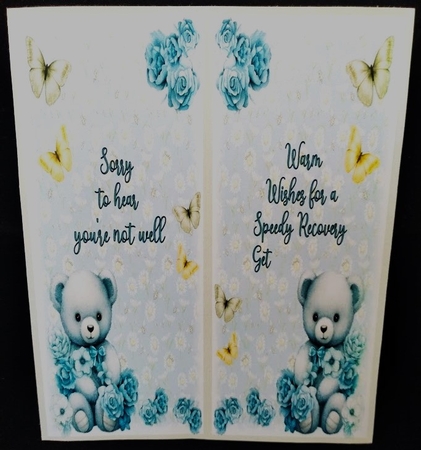 Teddy wishes for a speedy recovery by Margarette Blakeborough