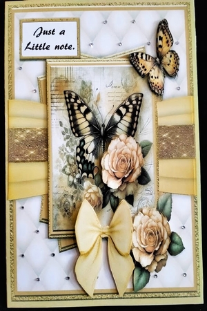 Golden Butterflies & Flowers by Margarette Blakeborough