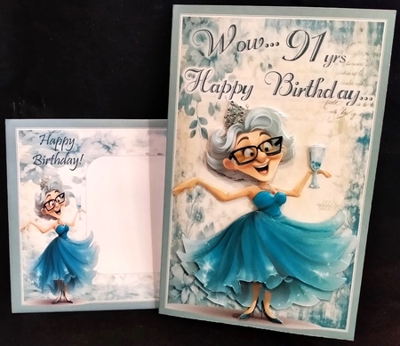 Shabby BlueCard Toppers by Margarette Blakeborough