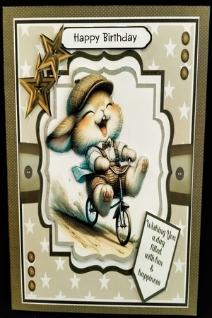 Freewheeling Bunny by Margarette Blakeborough
