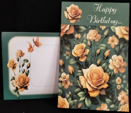 Orange Rose Card Toppers by Margarette Blakeborough