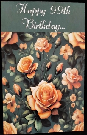 Orange Rose Card Toppers by Margarette Blakeborough