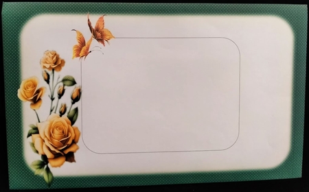Orange Rose Card Toppers by Margarette Blakeborough