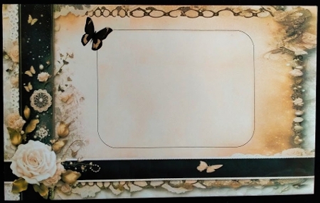 Black with White Rose Journal Style by Margarette Blakeborough