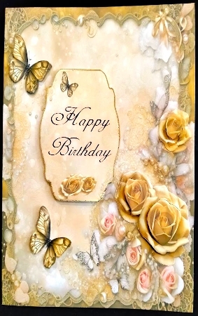 Cream with Cream Roses Journal Style by Margarette Blakeborough