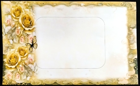 Cream with Cream Roses Journal Style by Margarette Blakeborough