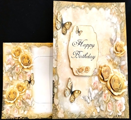 Cream with Cream Roses Journal Style by Margarette Blakeborough