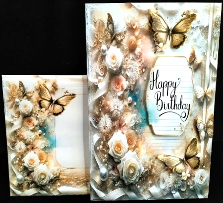White Roses Journal Style by Margarette Blakeborough