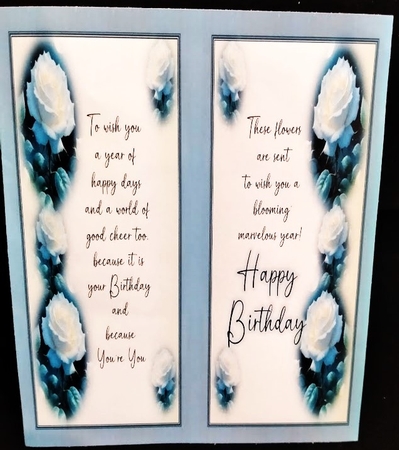 Moonlight rose CARD FRONTS by Margarette Blakeborough