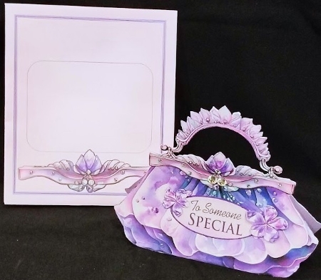 Glam Handbag * Purse Tent Card-8 by Margarette Blakeborough