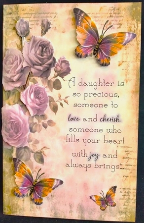 Shabby Chic Purple Flower Card Toppers by Margarette Blakeborough